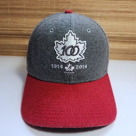 Team Canada 2015 Hat Adult Lg/XL Hockey 100th Anniversary New Era Poly Wool Warm - Picture 1 of 10